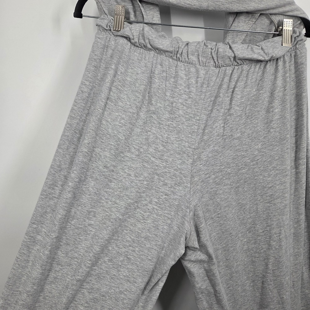 Lands End Womens M 10-12 Comfort Jersey Knit Pajamas Top + Pants Gray Set - Picture 7 of 8